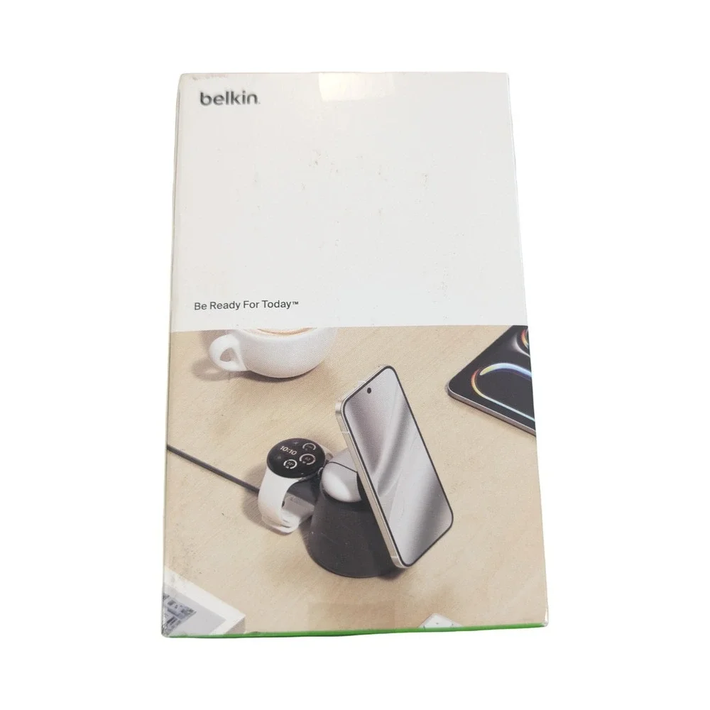 Qq5O Belkin 3-in-1 UltraCharge Modular Charging Dock Qi2 25W for iPhone Samsung